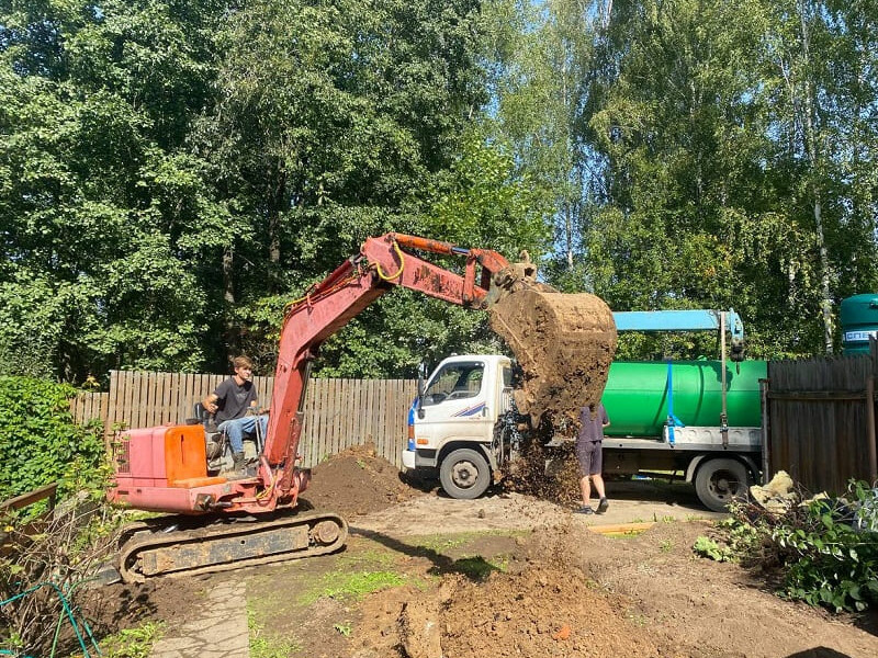 Монтаж газгольдера Спецгаз 6600 л в Узловой под ключ с земляными работами
